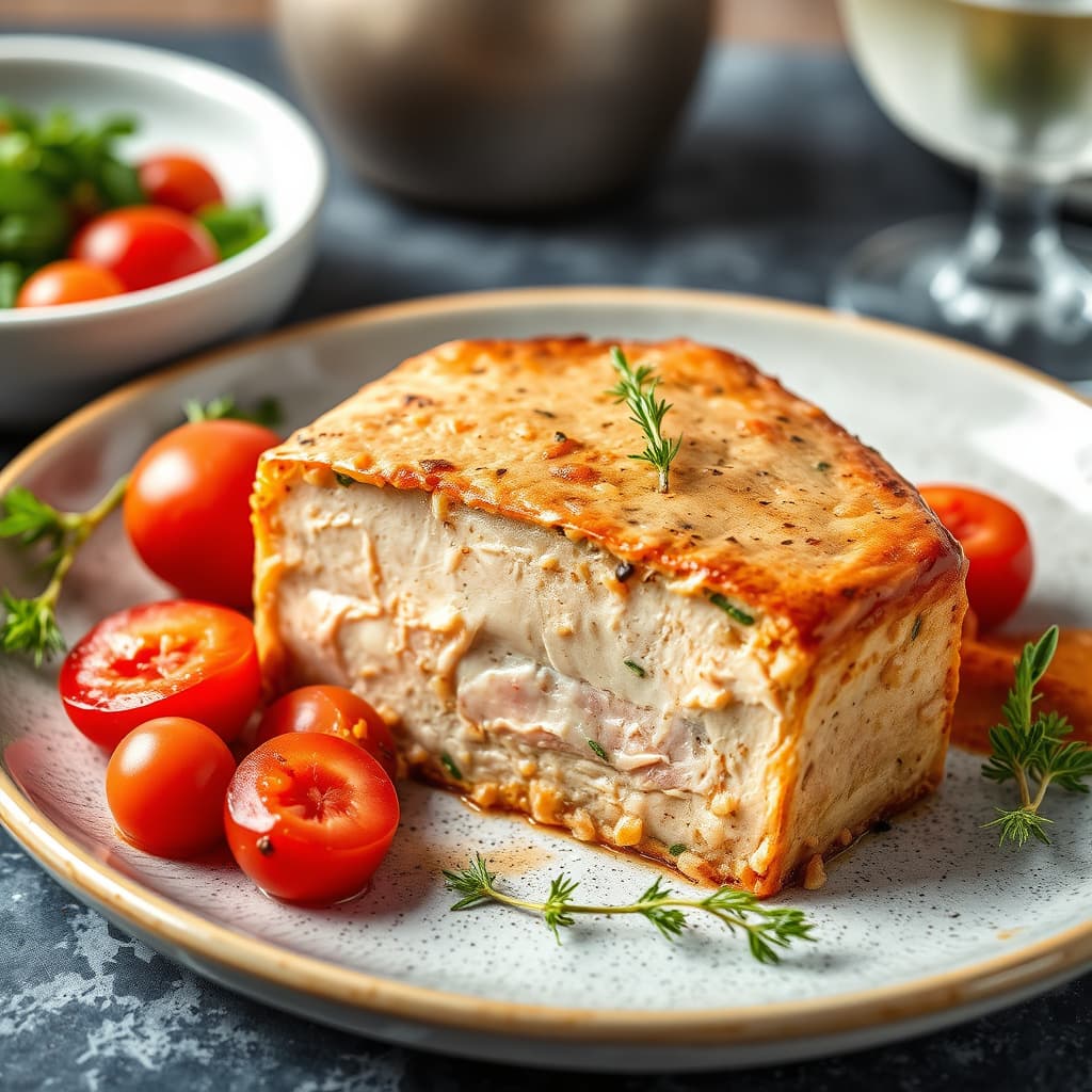 Klassisk terrin av foie gras