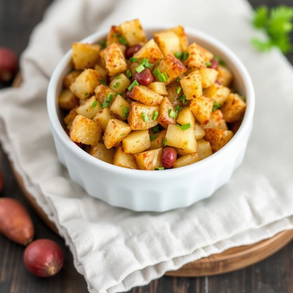 Knuste røde Bliss-poteter