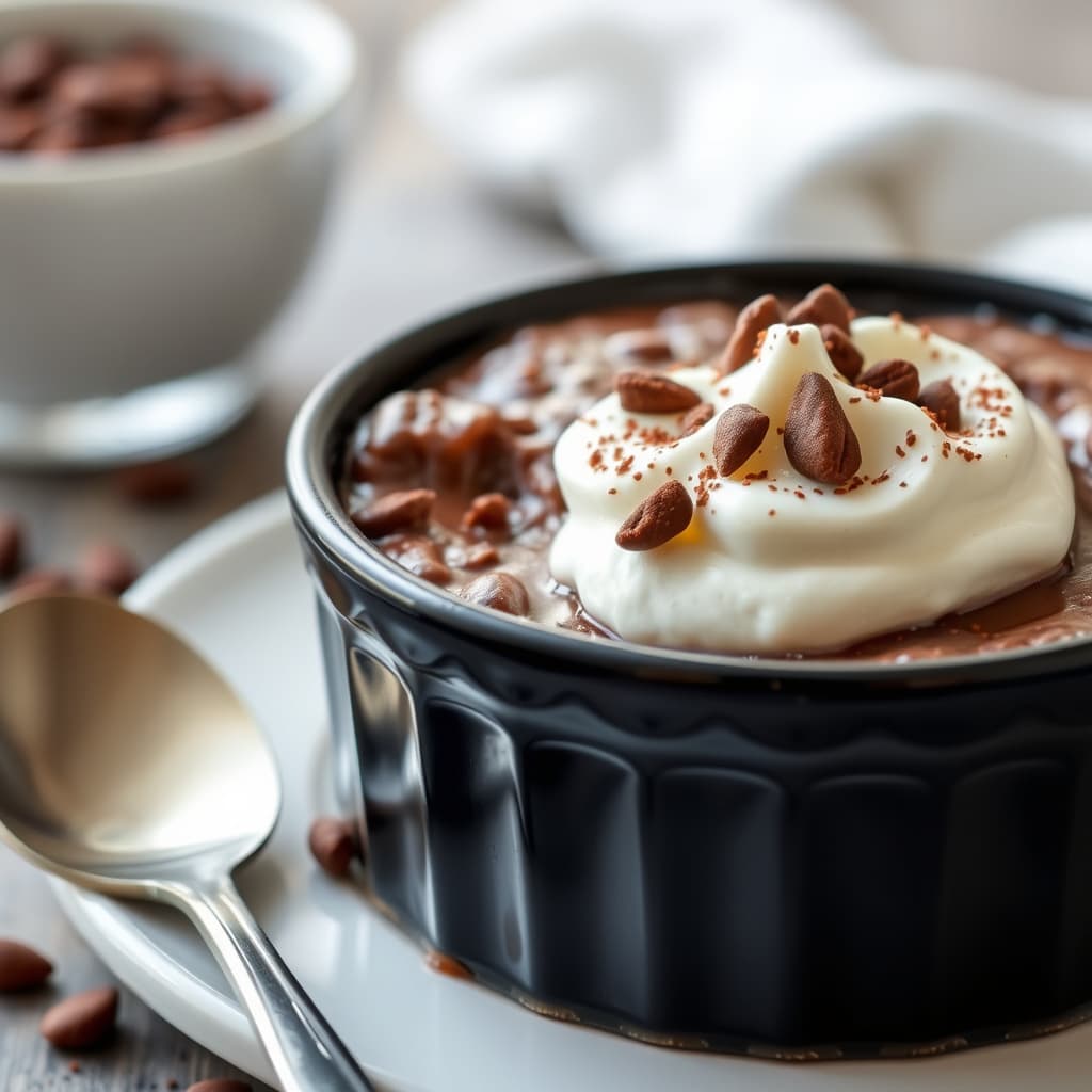 Kokeplate-mokka-pudding