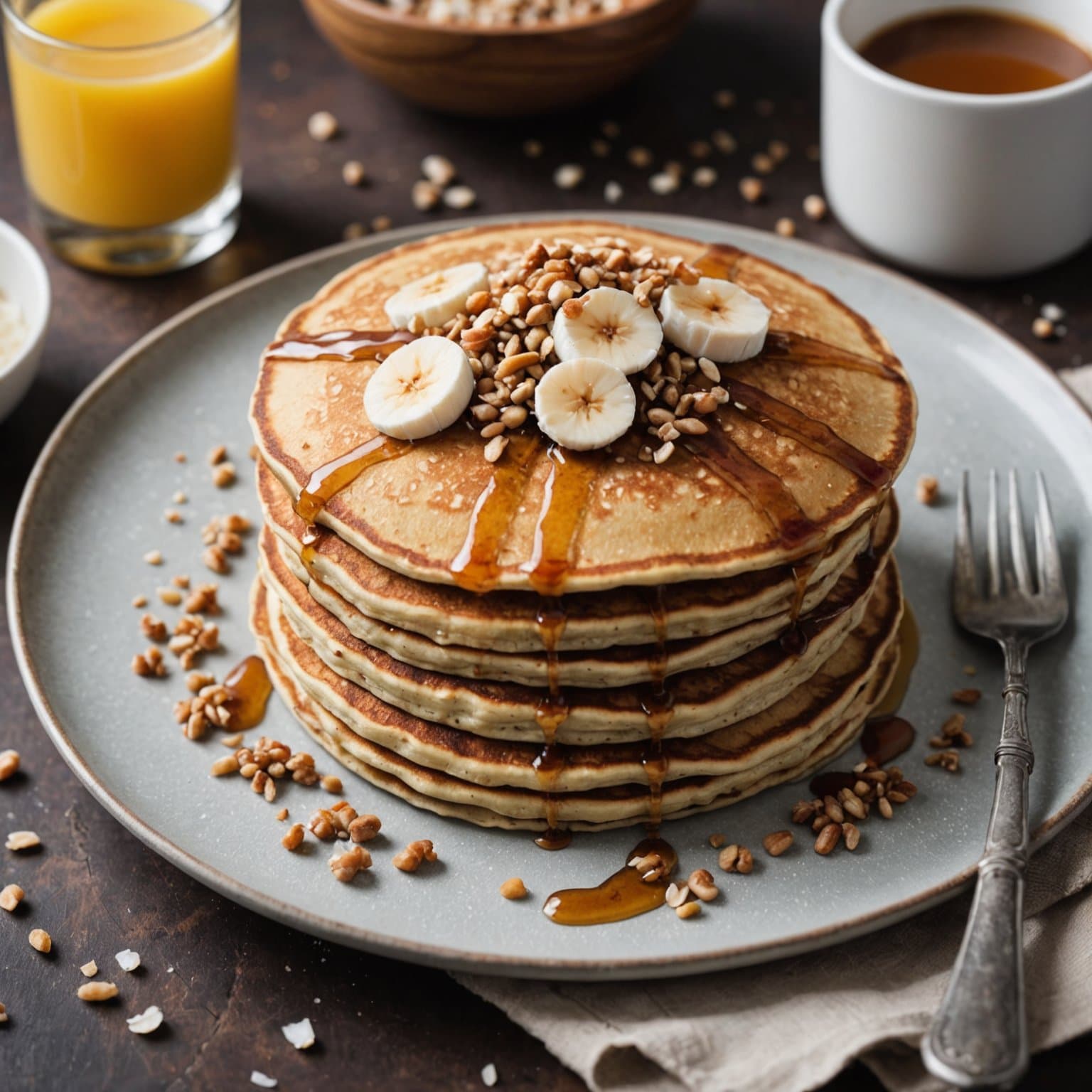 Kokos- og bokhvete-pannekaker