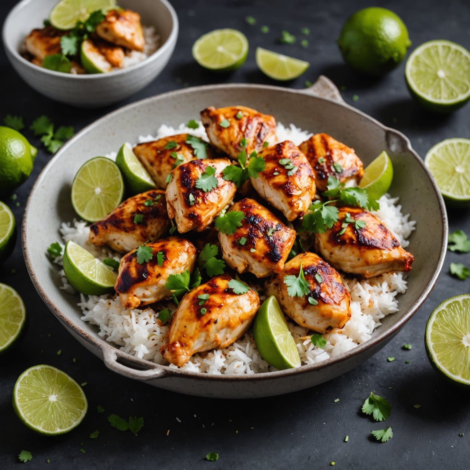 Kokos- og limekyllingbiter