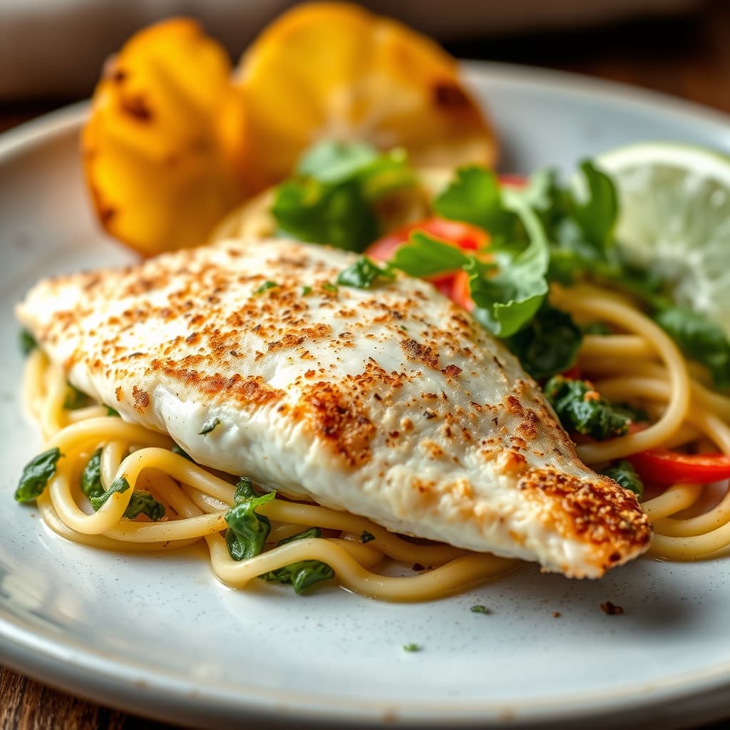 Kokos- og spinatsnapper