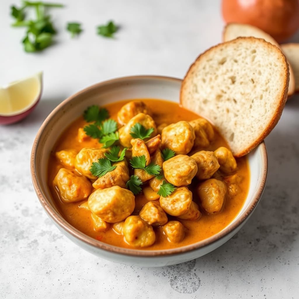 Kokoskyllingkarri på farten