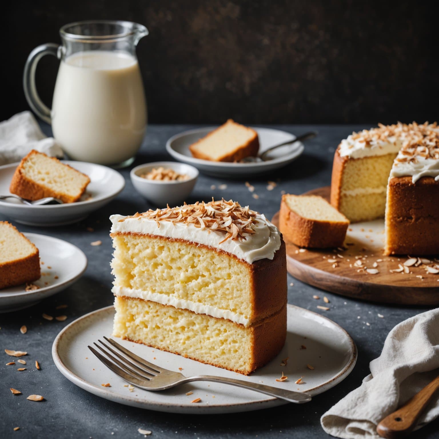 Kokosmelk-kakemiks-kake