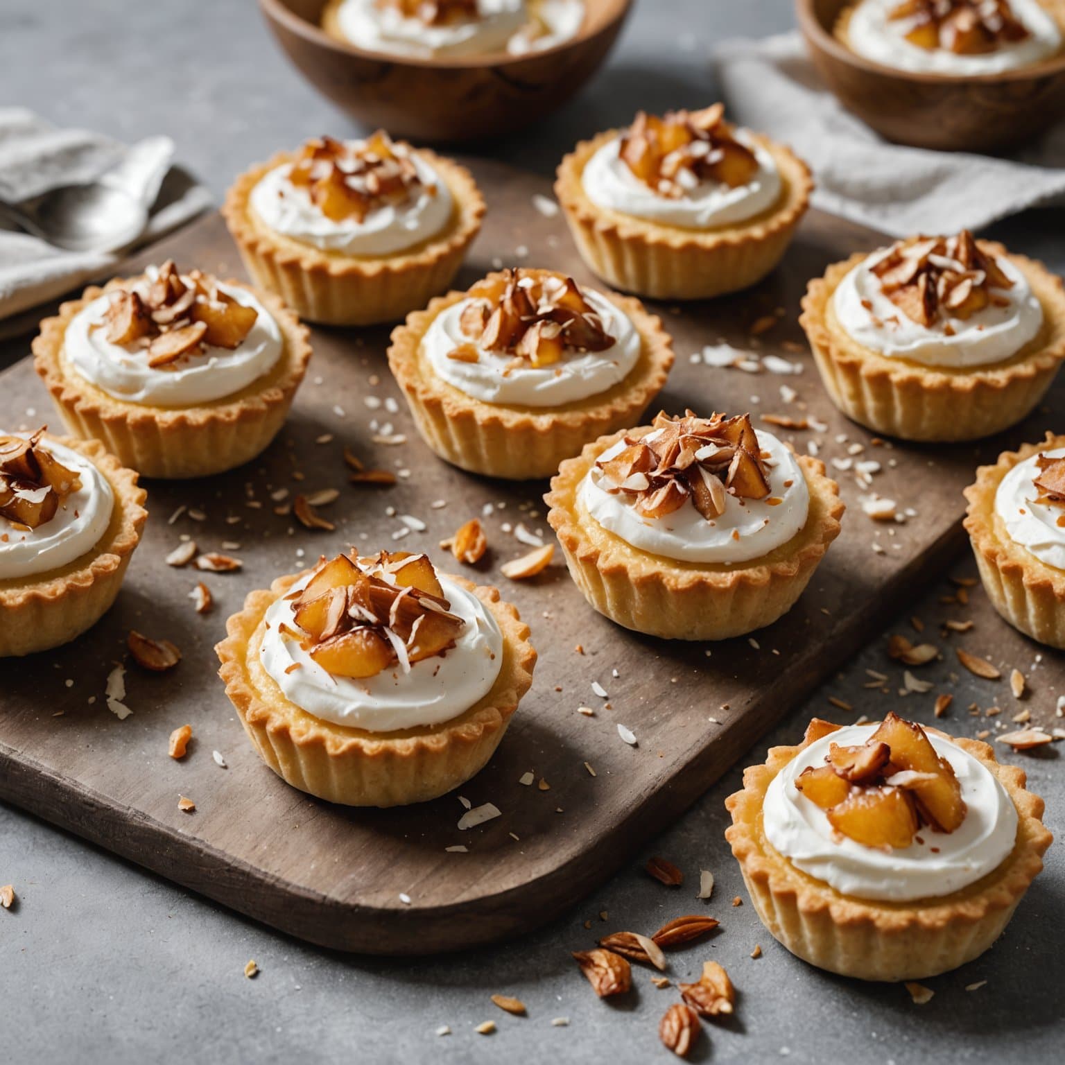 Kokosnøttkremtartetter