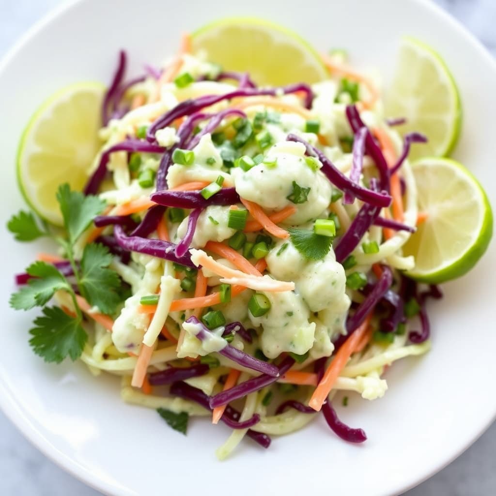 Koriander- og limekremsalat