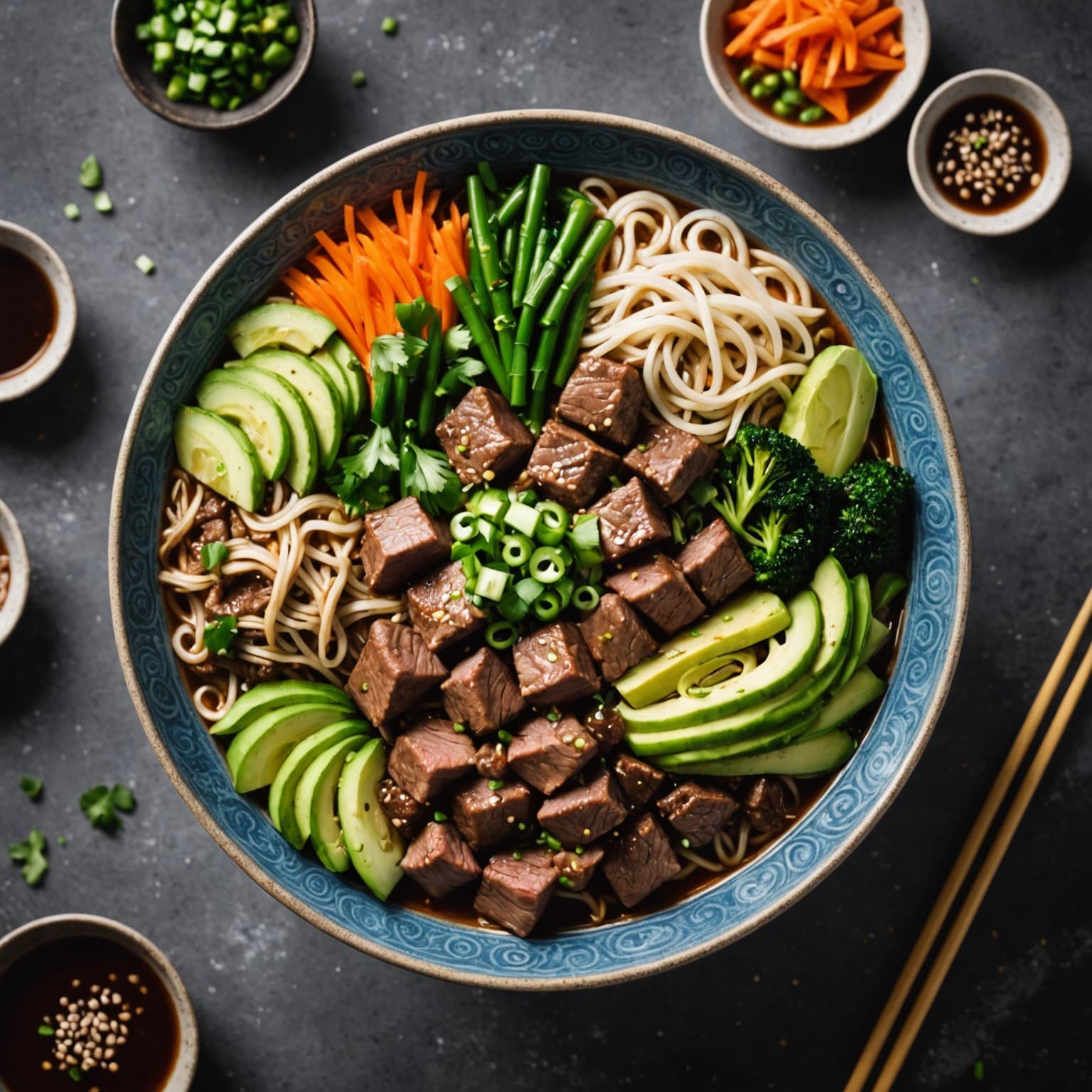 Kortversjon av biffnudelskål