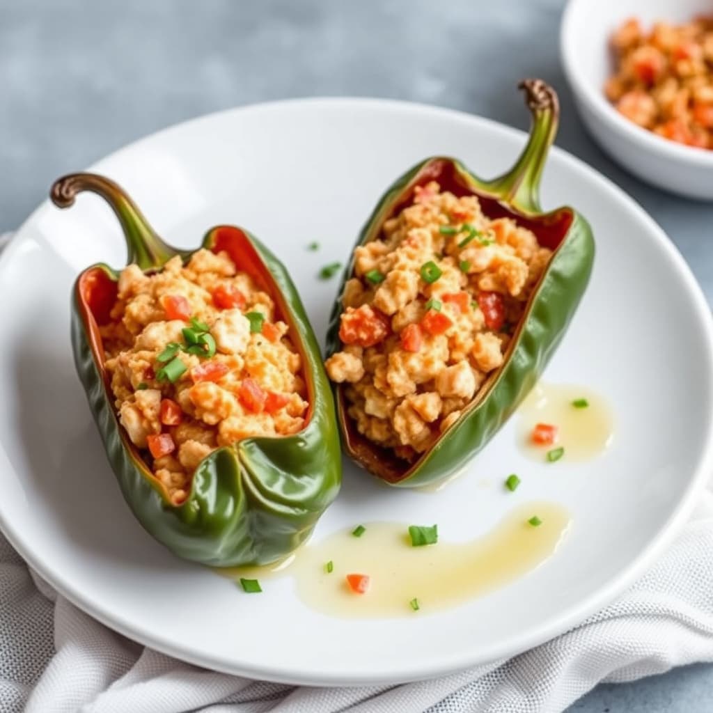 Krabbefylte Piquillo-pepperfrukter