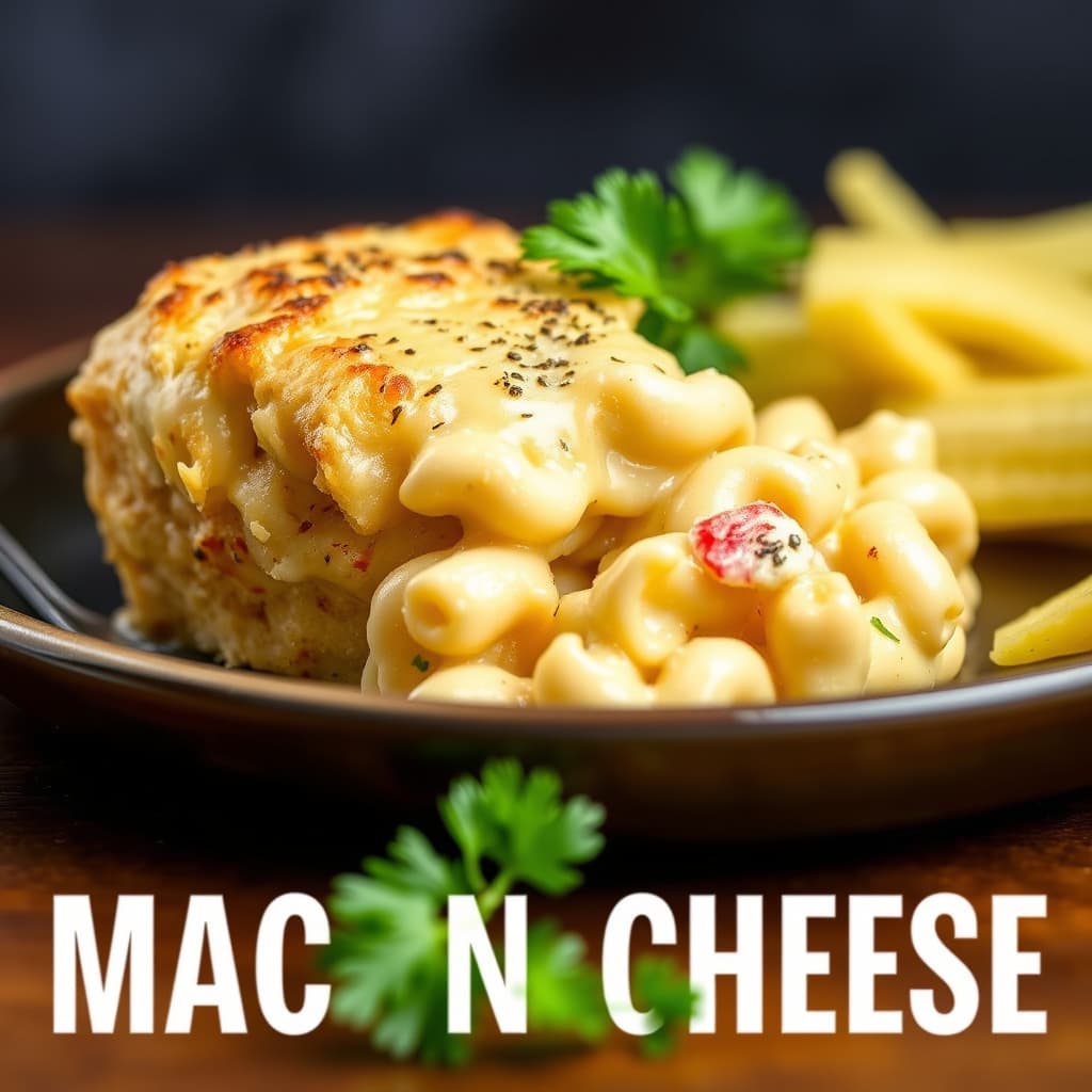 Krabbekaker med makaroni og ost