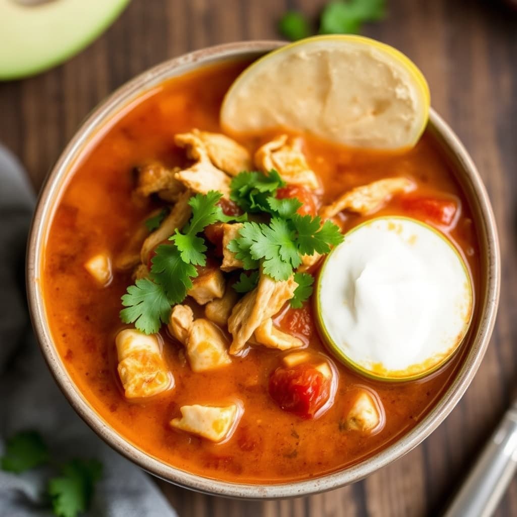 Kraftig kyllingtortillasaus