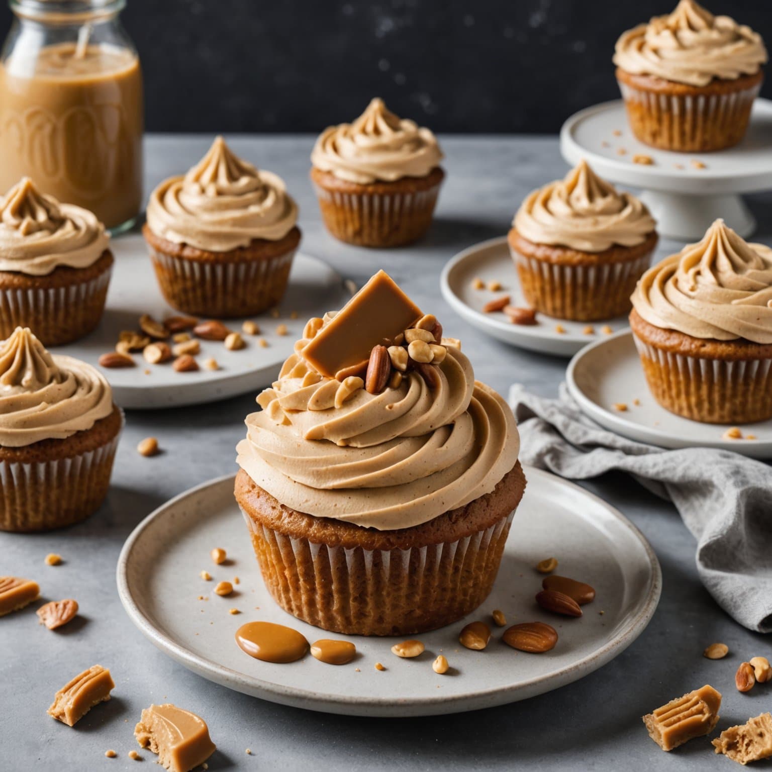 Kremet peanøttsmørglasur