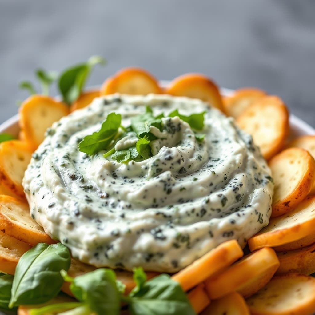 Kremet spinatdip