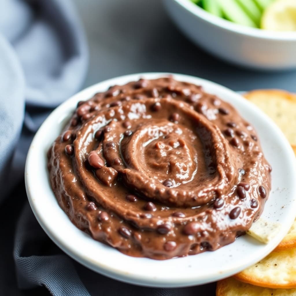 Kremet svartbønne-spread