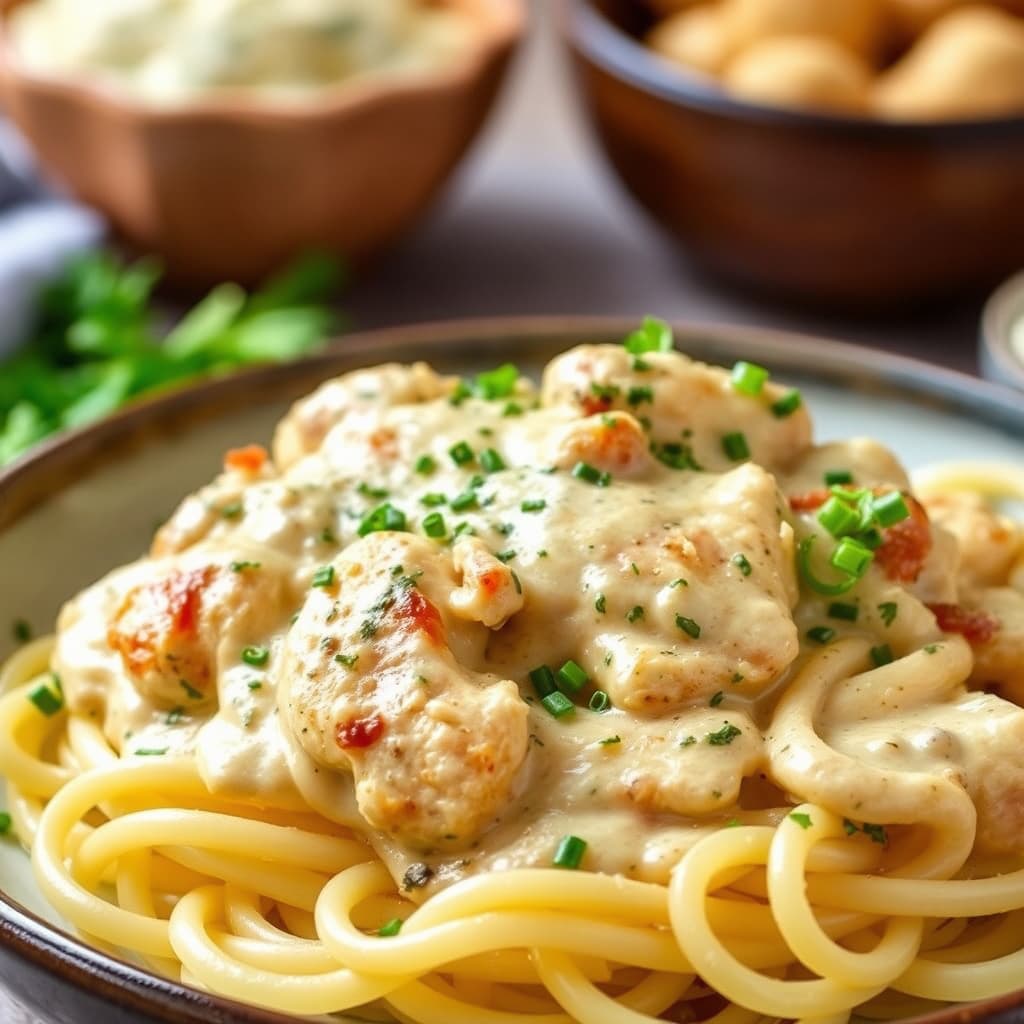 Kreolsk kylling Alfredo