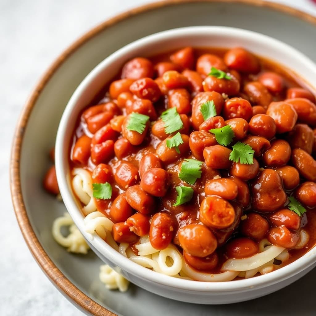 Krydrede, ikke-bakte bønner