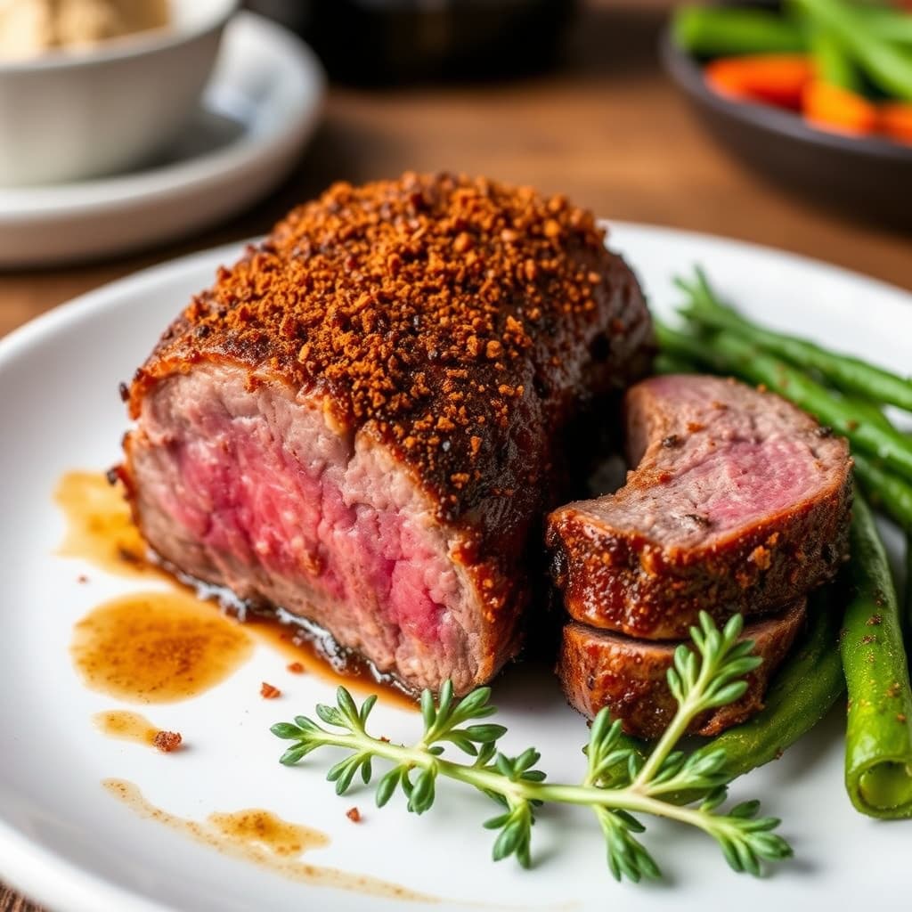 Krydret amerikansk bisonfilet med krydderblanding