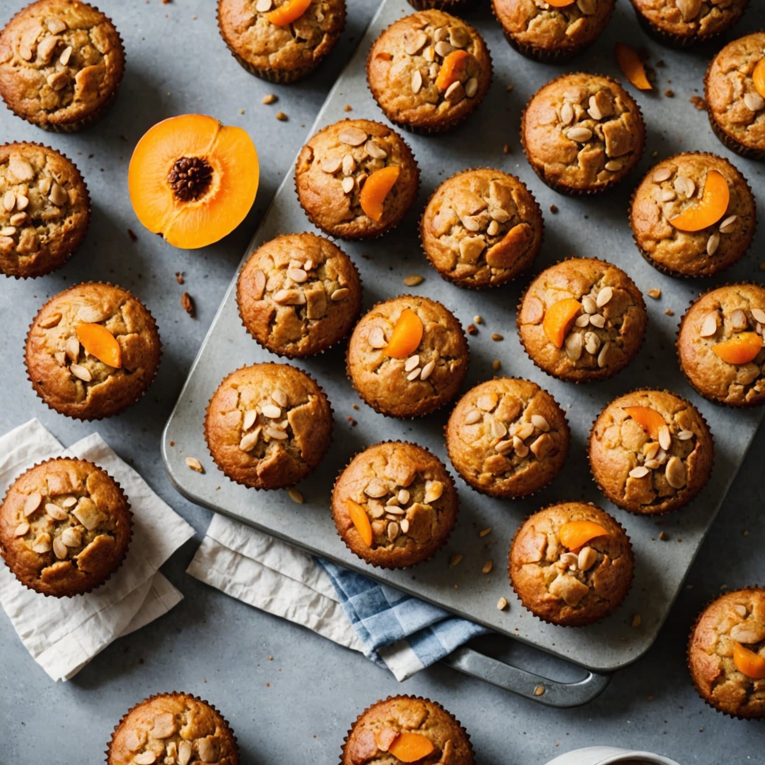 Krydret aprikos- og squashmuffins