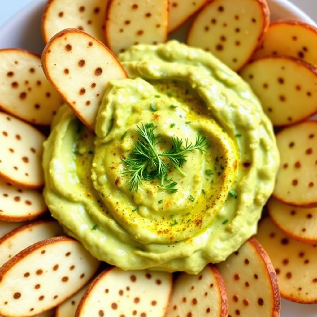 Krydret avokadodill-dip