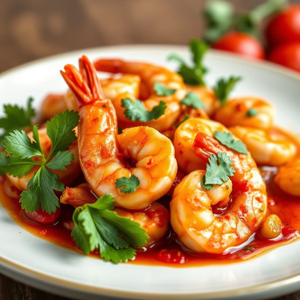 Krydret calaberske reker