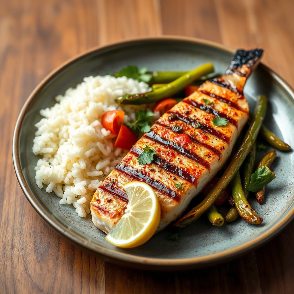 Krydret grillet sverdfisk