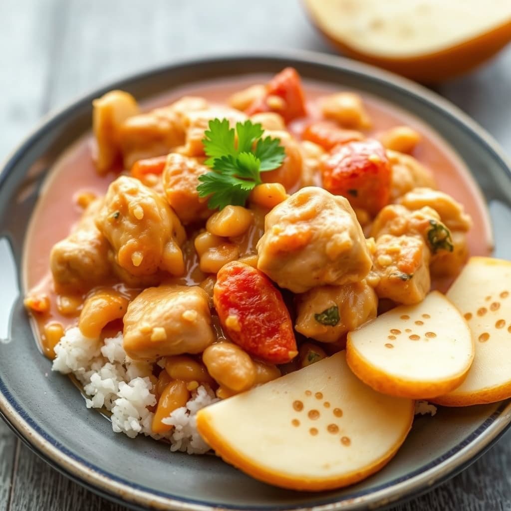 Krydret hvit chili med kylling