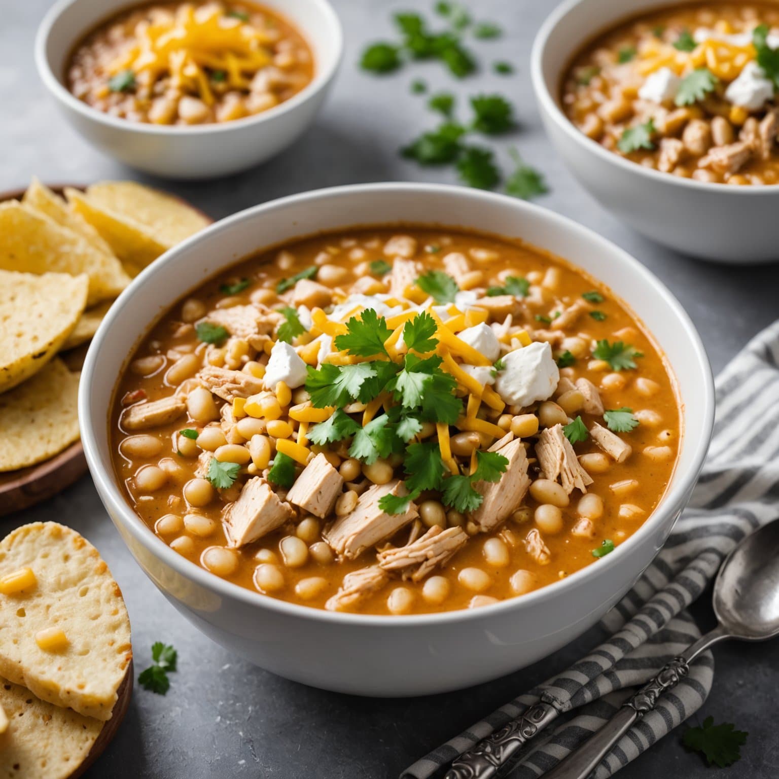 Krydret hvit kyllingchili