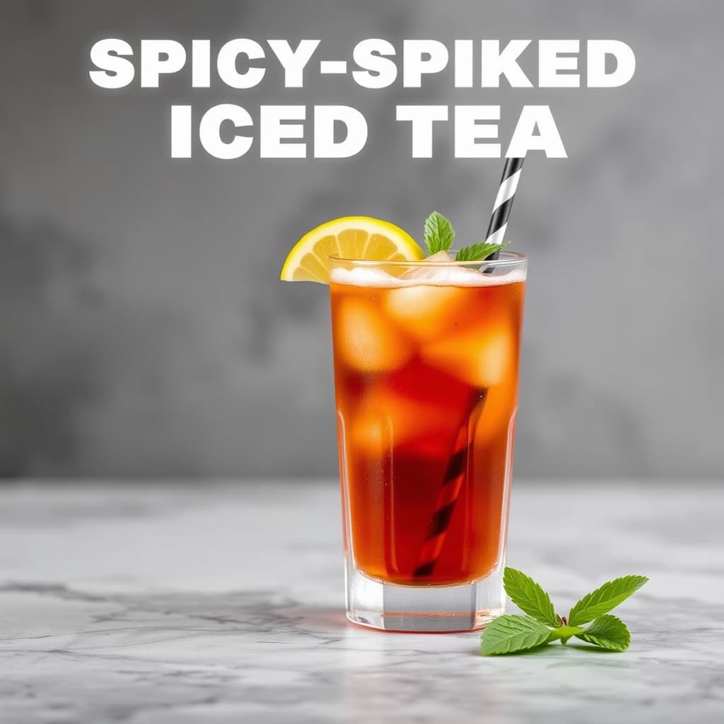 Krydret iskald te med et hint av chili