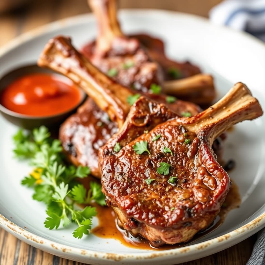 Krydret lammekoteletter