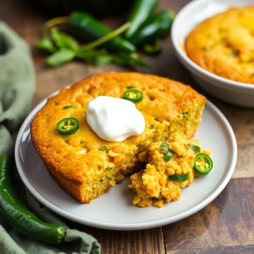 Krydret maisbrød med grønne chili