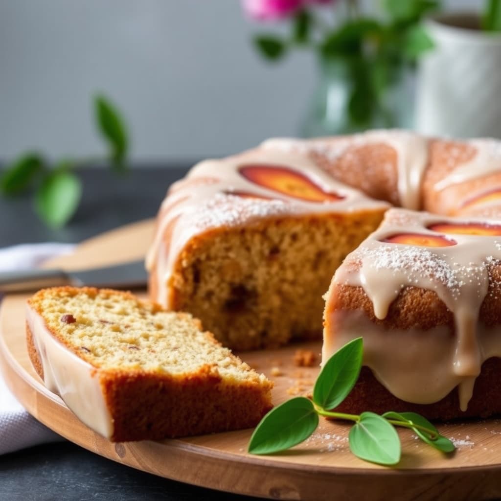 Krydret nektarinkake