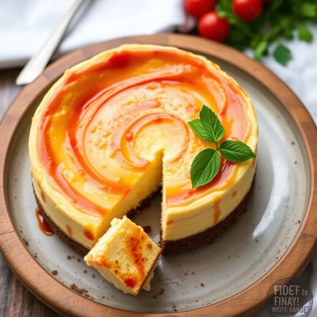 Krydret, smørbar ostekake