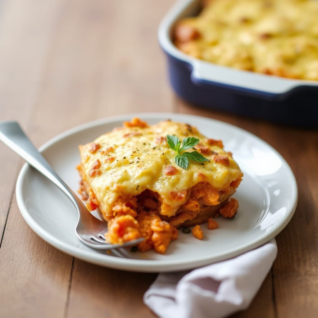 Krydret søtpotetgrateng