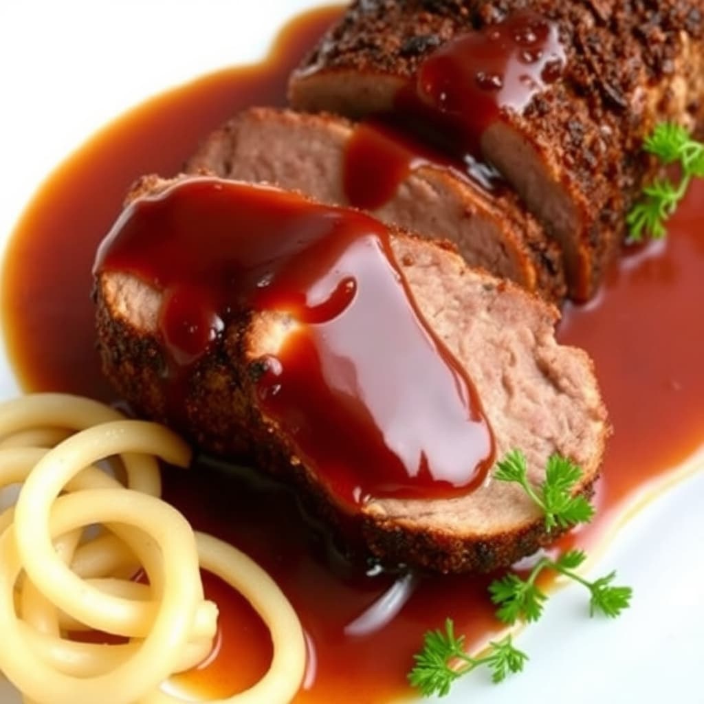 Krydret svinenakke med bourbon-chipotle-saus