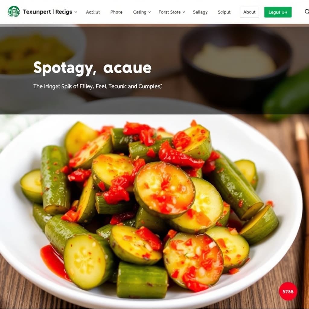 Krydret syltede agurker