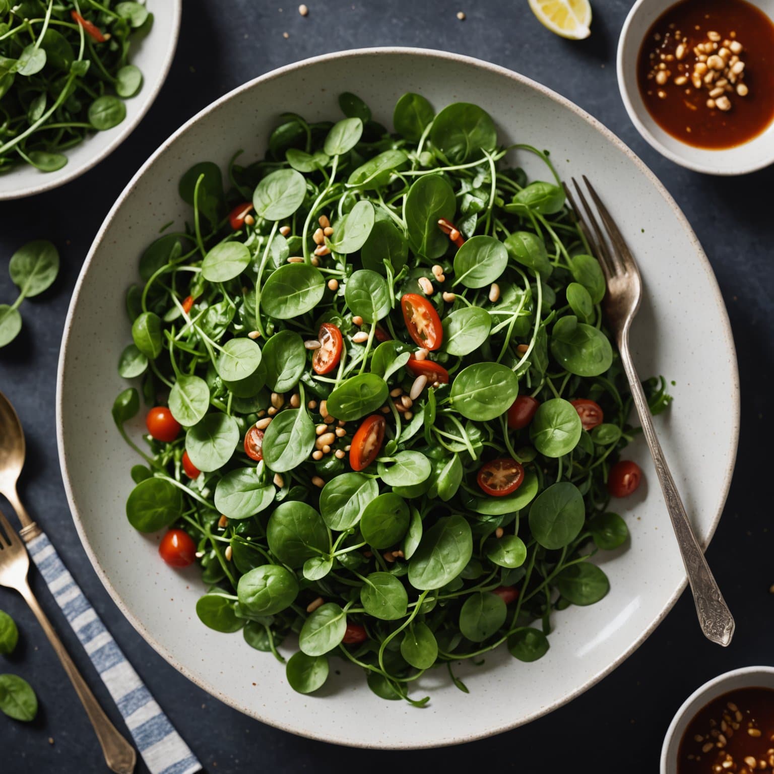 Krydret vannkresse-salat