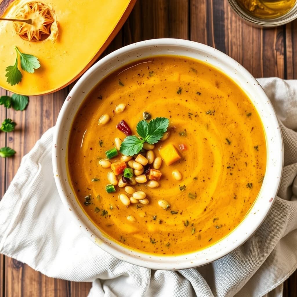 Krydret villris- og gresskarsuppe