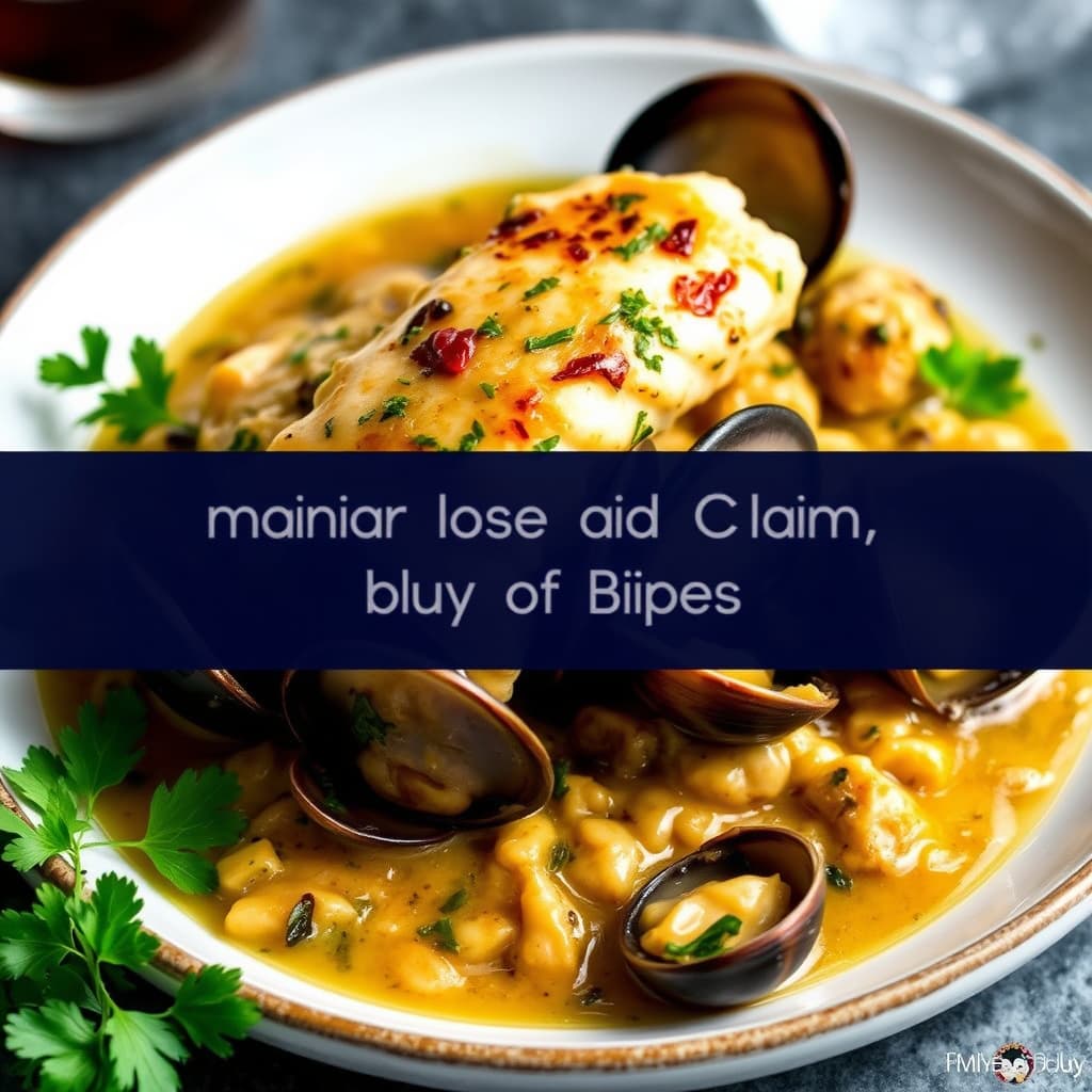 Kveite og kamskjell Bourride