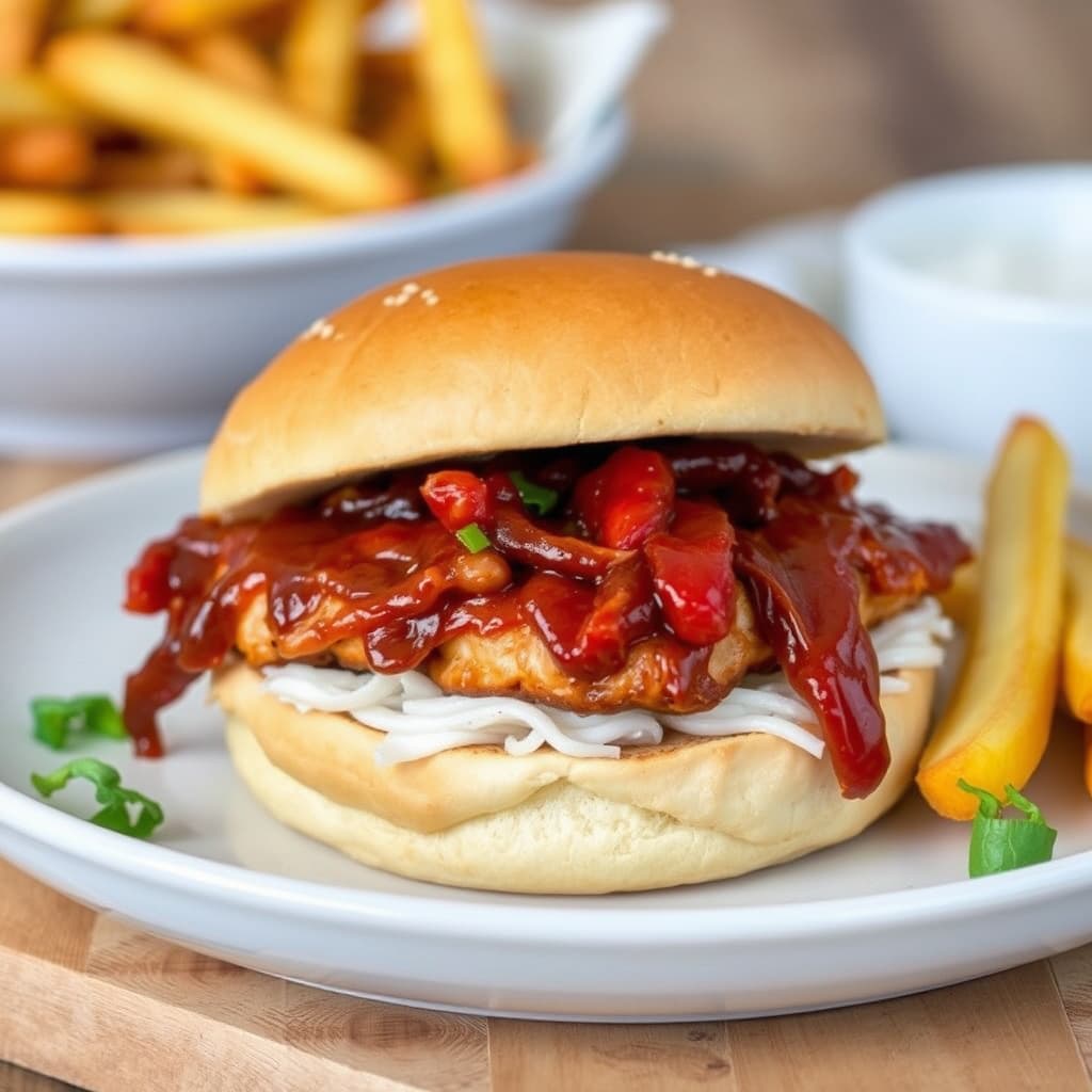 Kylling-BBQ-sandwich