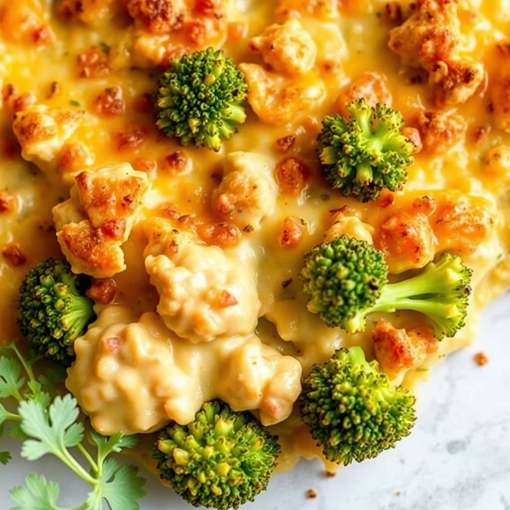 Kylling-, brokkoli- og ostegrateng