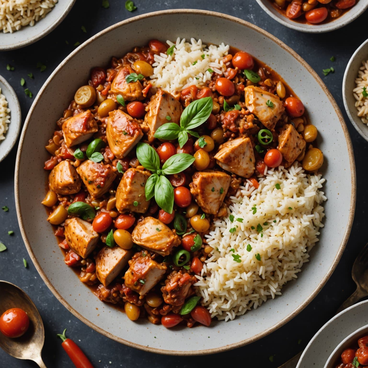 Kylling Cacciatore Risbolle