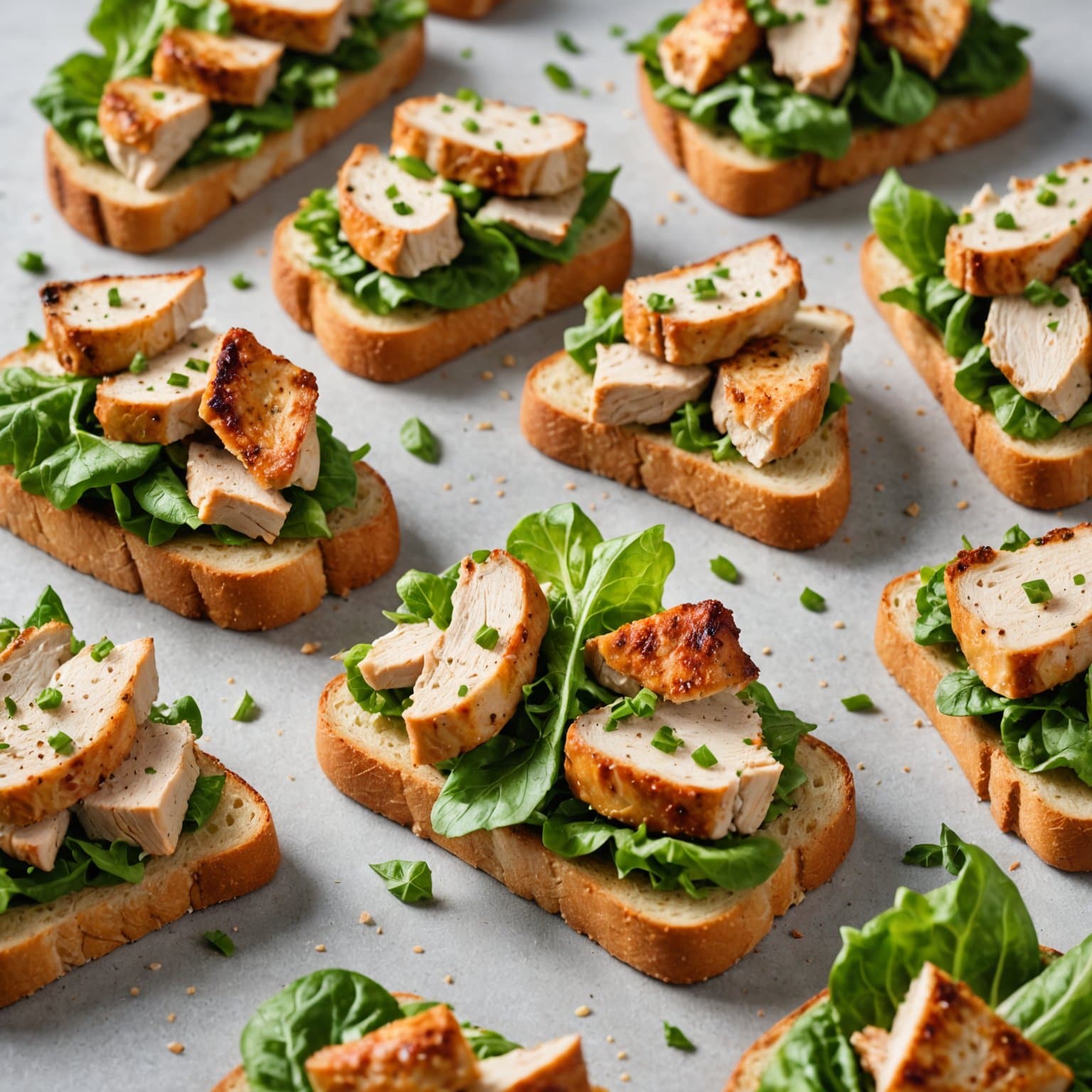 Kylling Caesar-Toast