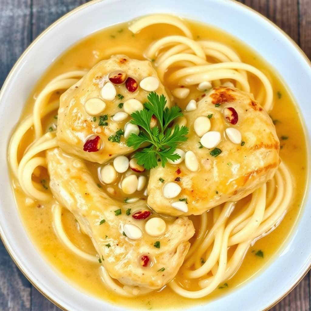 Kylling i mandelsaus