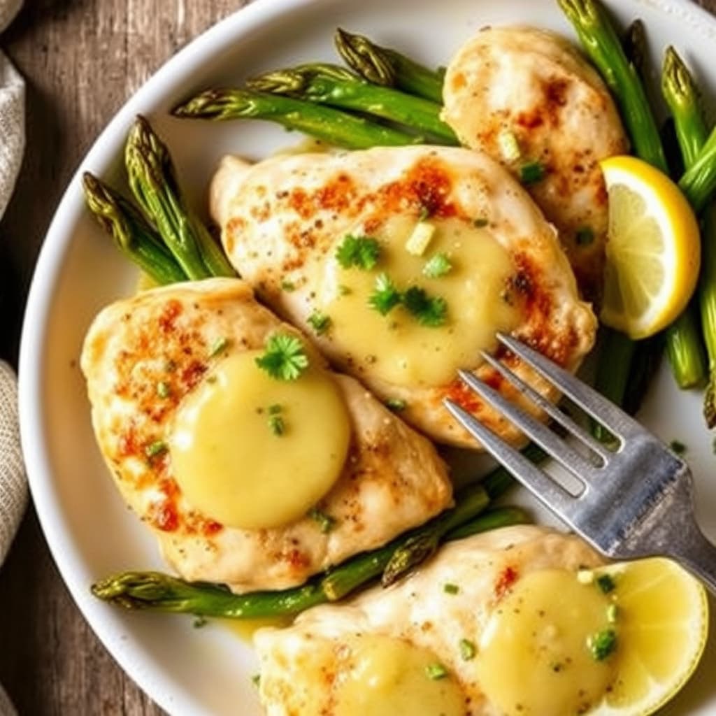 Kylling med haricots verts og sitron-smør