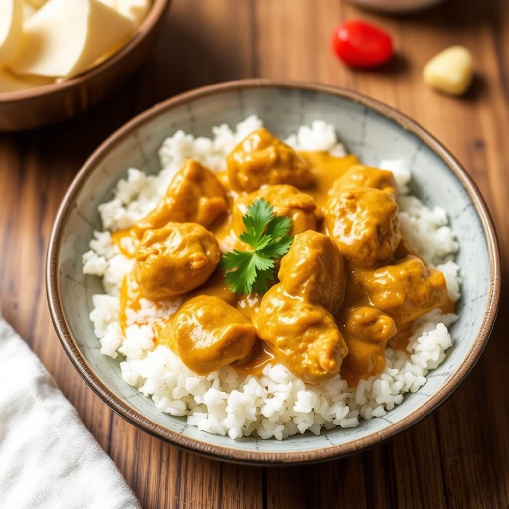 Kylling med peanøttkarri-saus