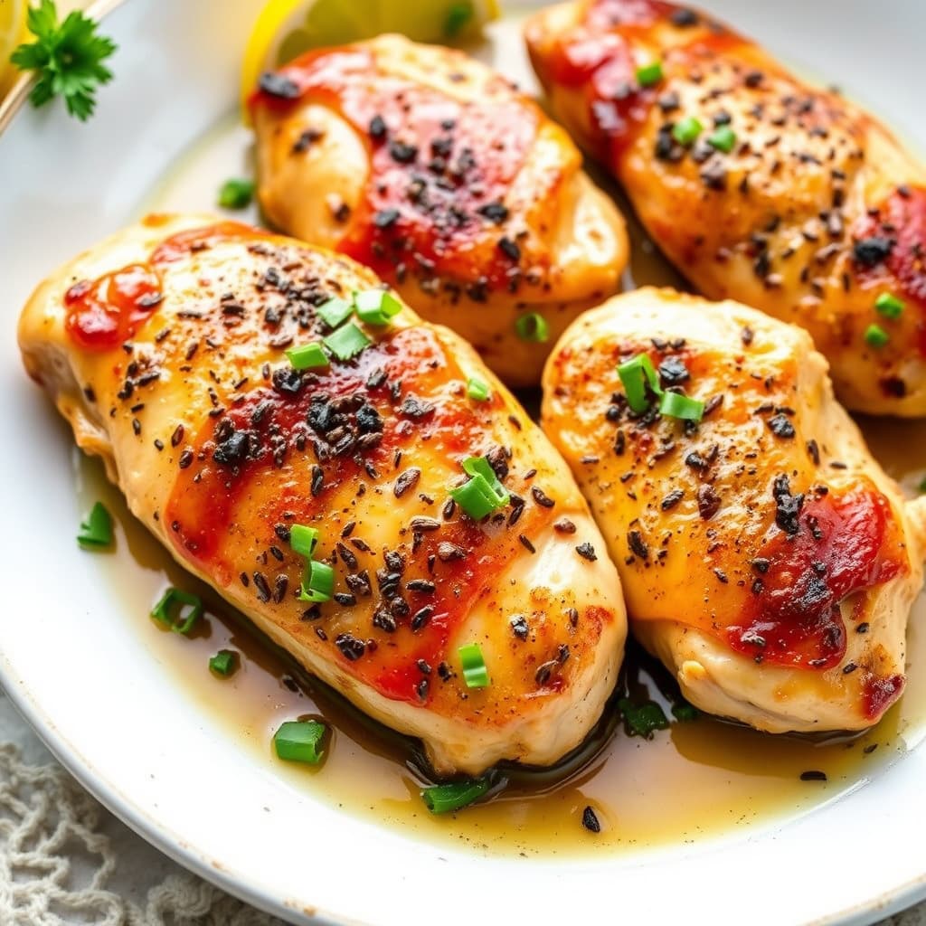 Kylling med sitron- og svartpeppermarinade