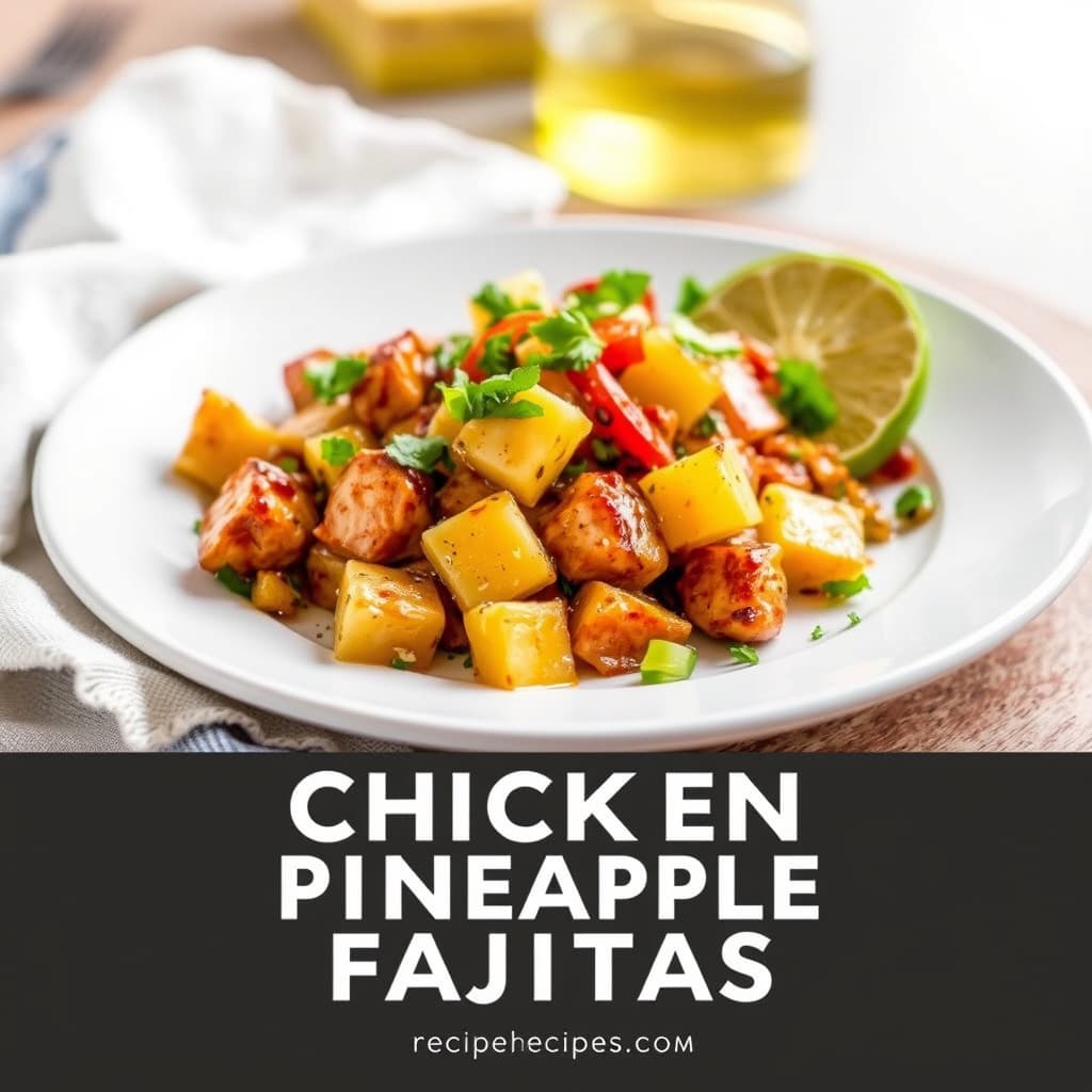 Kylling- og ananasfajitas