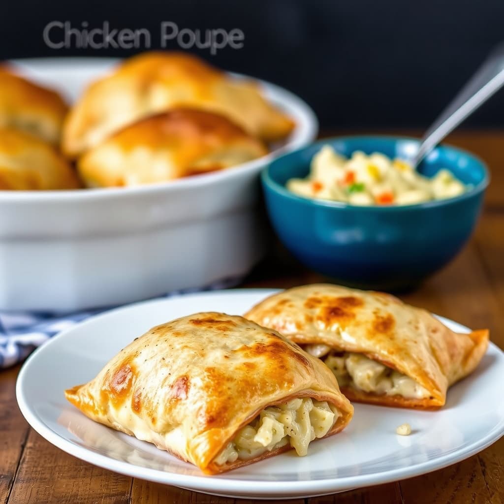 Kylling- og grønnsakspai i butterdeig, innbakt i små paibunner