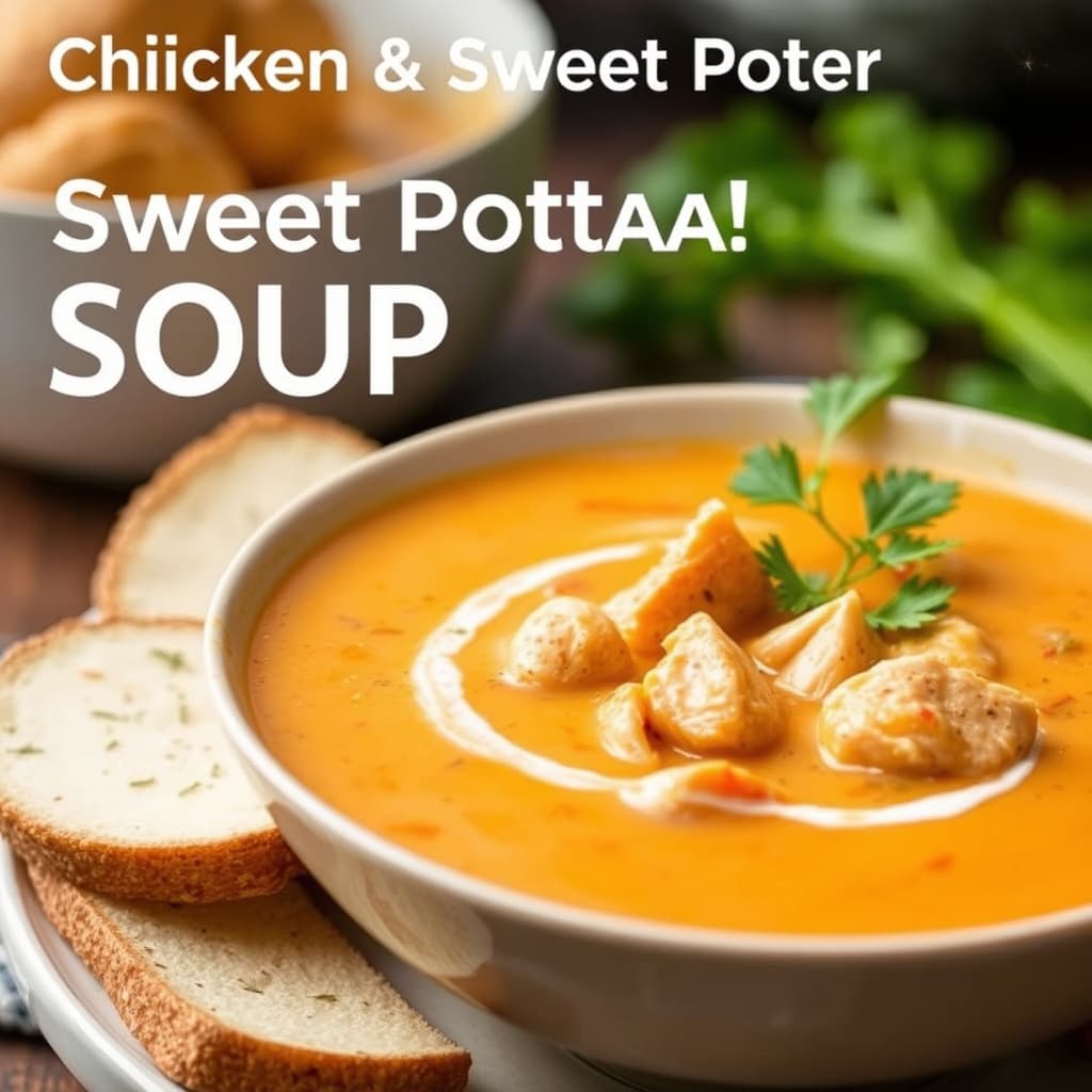 Kylling- og søtpotetsuppe