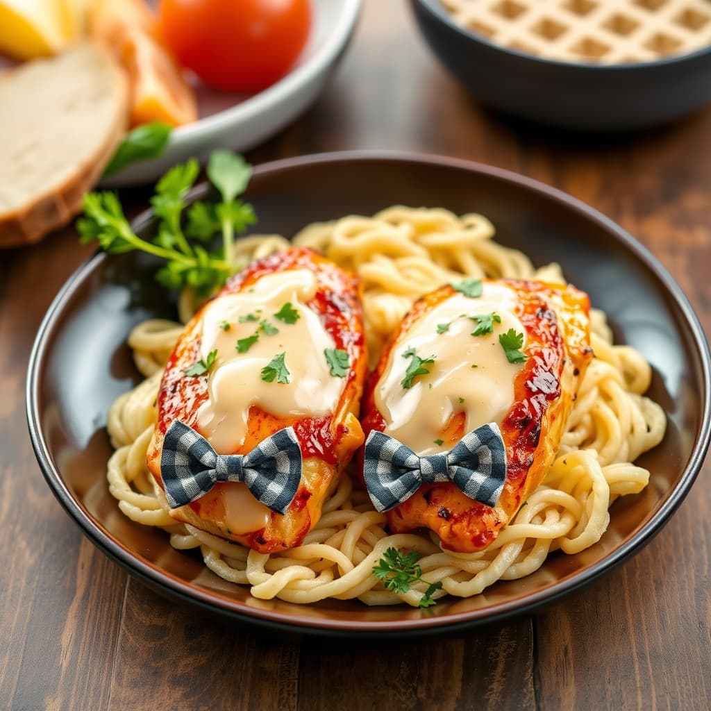 Kylling over sløyfebånd