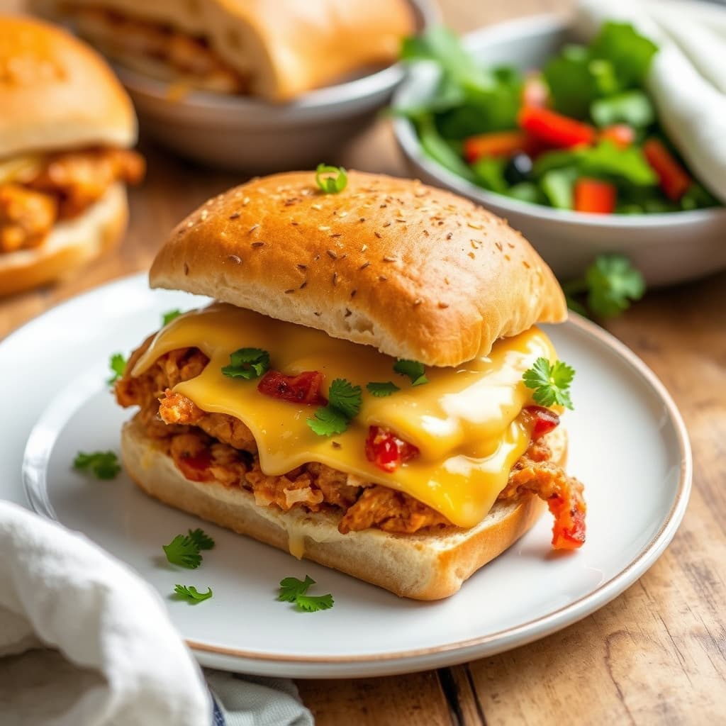 Kylling Philly Cheese Sandwich